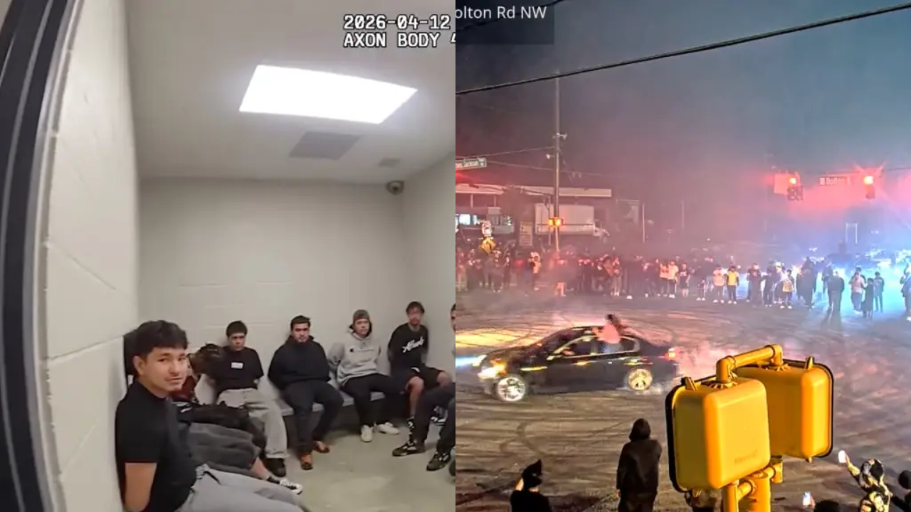 ‘You Better Stop Before I Taze!’: Over 200 Swarm Atlanta Intersection in Illegal Street Takeover – Cops Arrest 18, Seize Guns